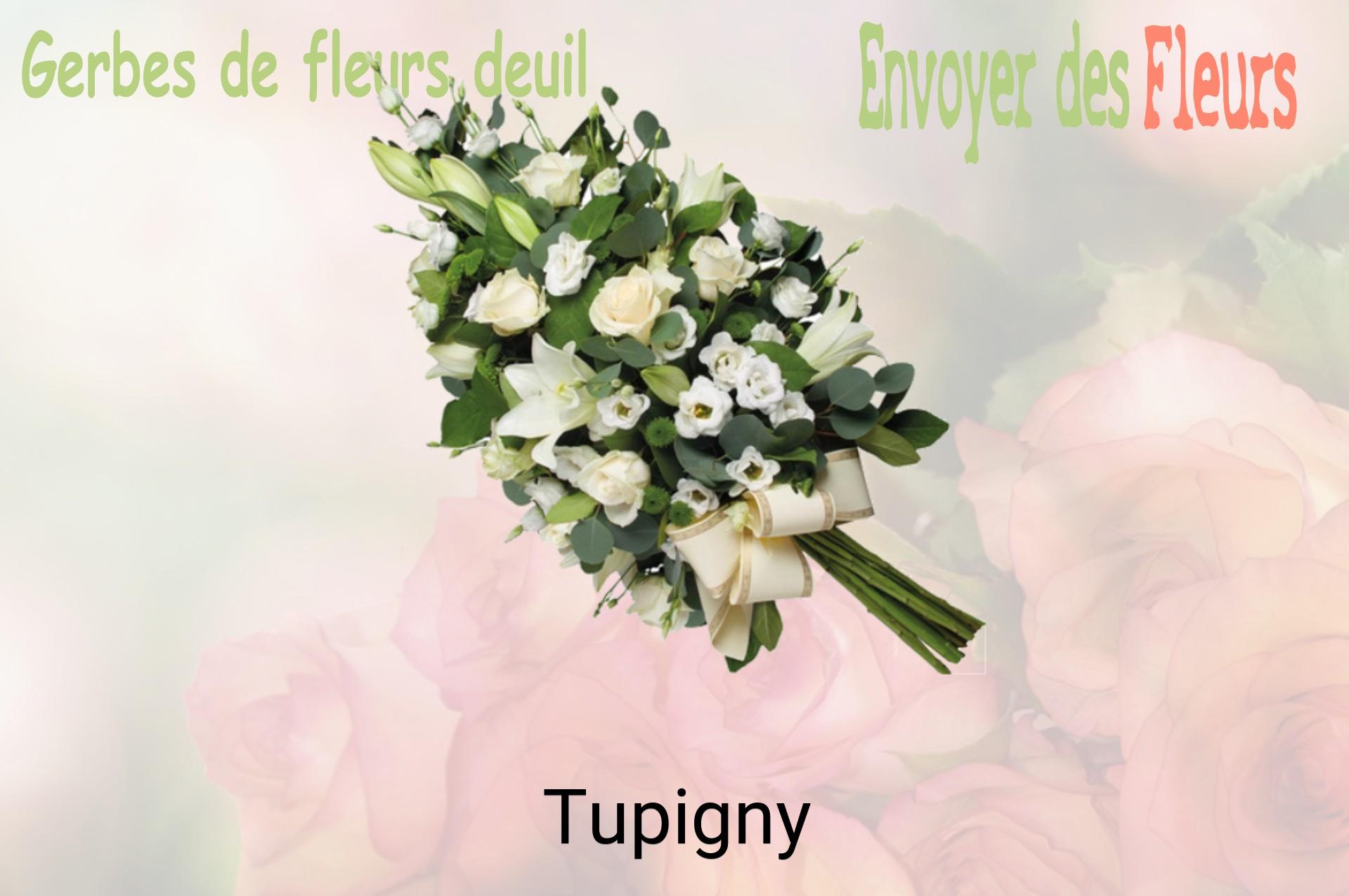 Gerbe de fleurs de deuil livrée à Tupigny
